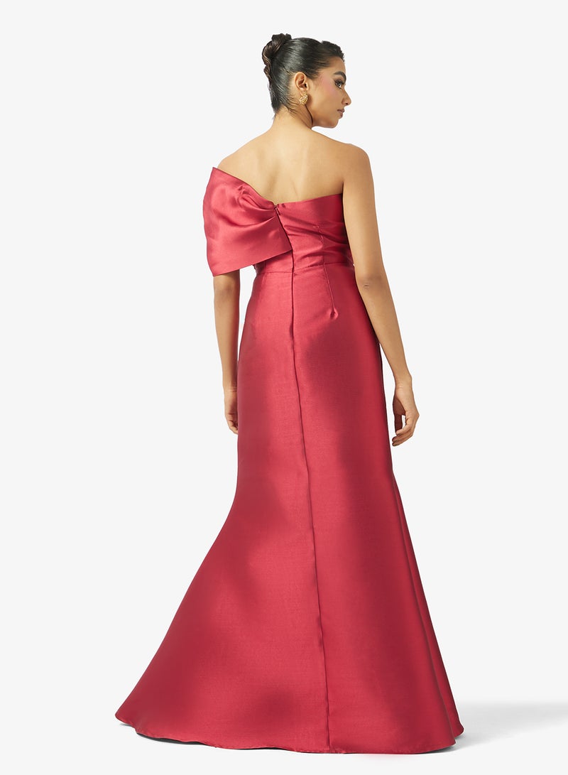 Iyra Off-Shoulder Tiered Hem Dress - Image 2